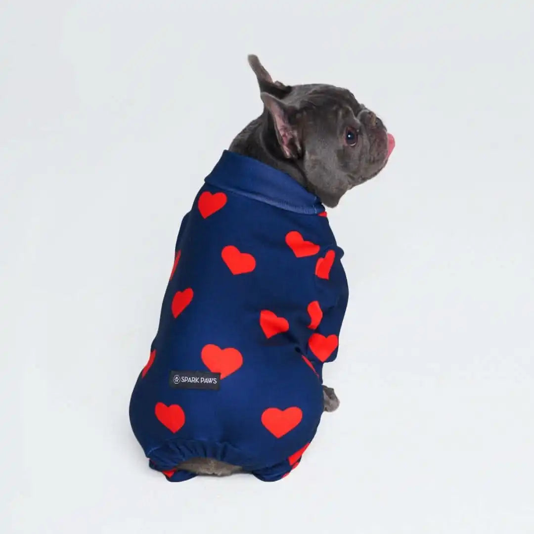 Dog Pajama - Hearts