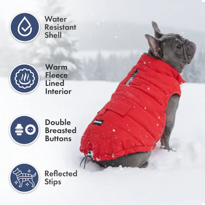 WarmShield Water-Resistant Jacket - Red