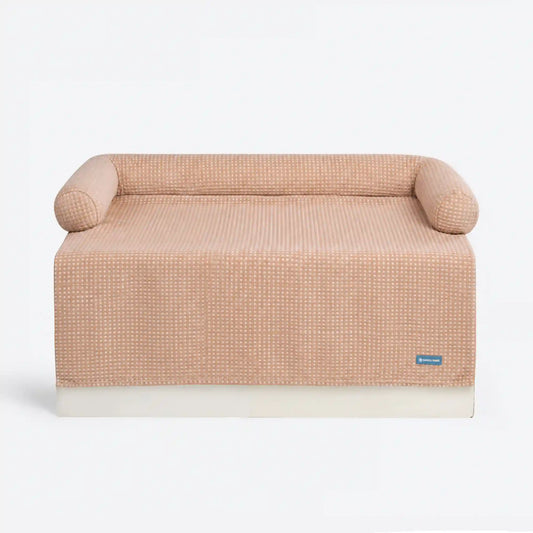 Frostcore™ Cooling Couch Cover Dog Bed - Waffle Brown