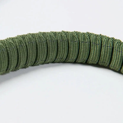 Multipurpose Seatbelt Handsfree Leash & Poop Bag Holder Set - Army Green