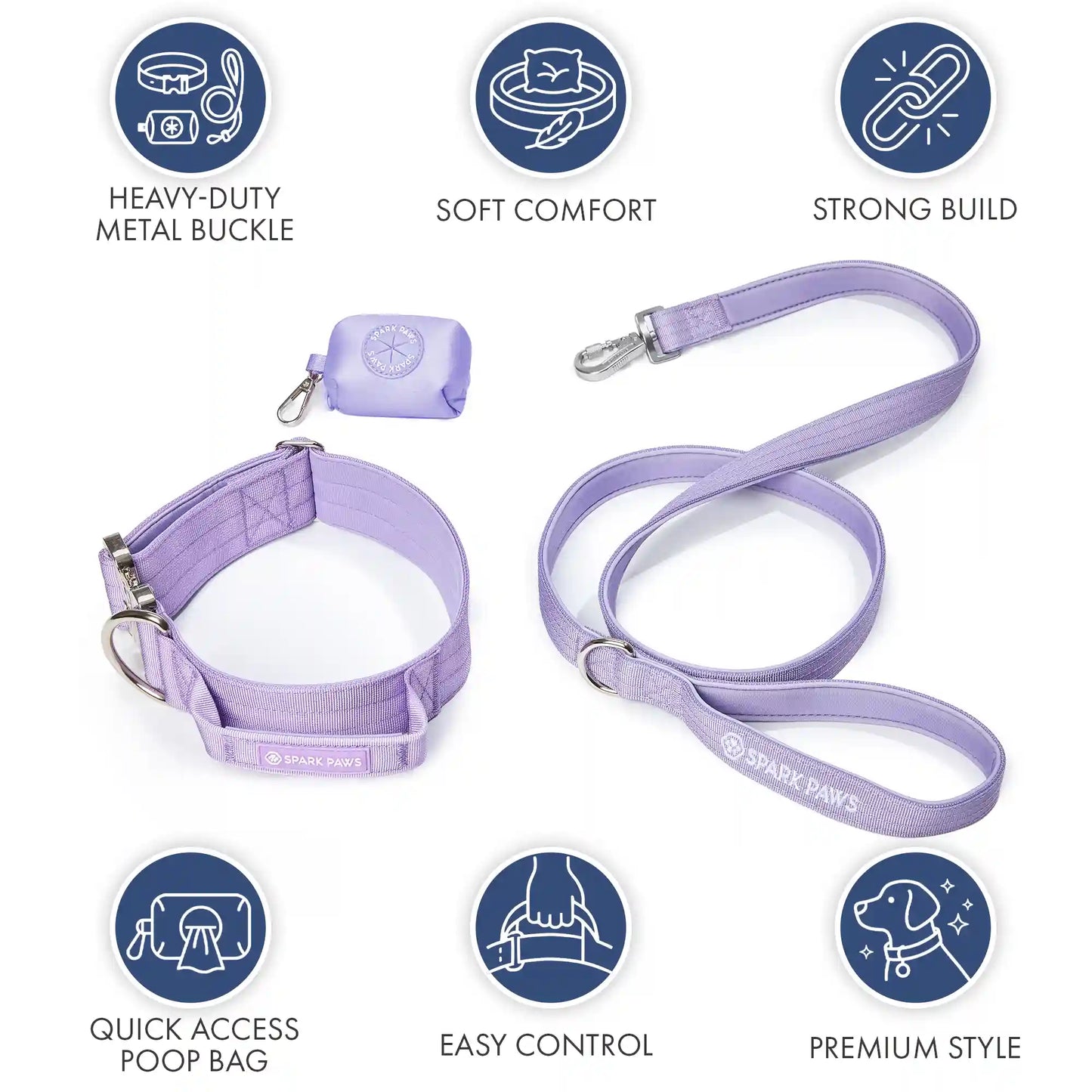 Comfort Control Collar Set - Lilac