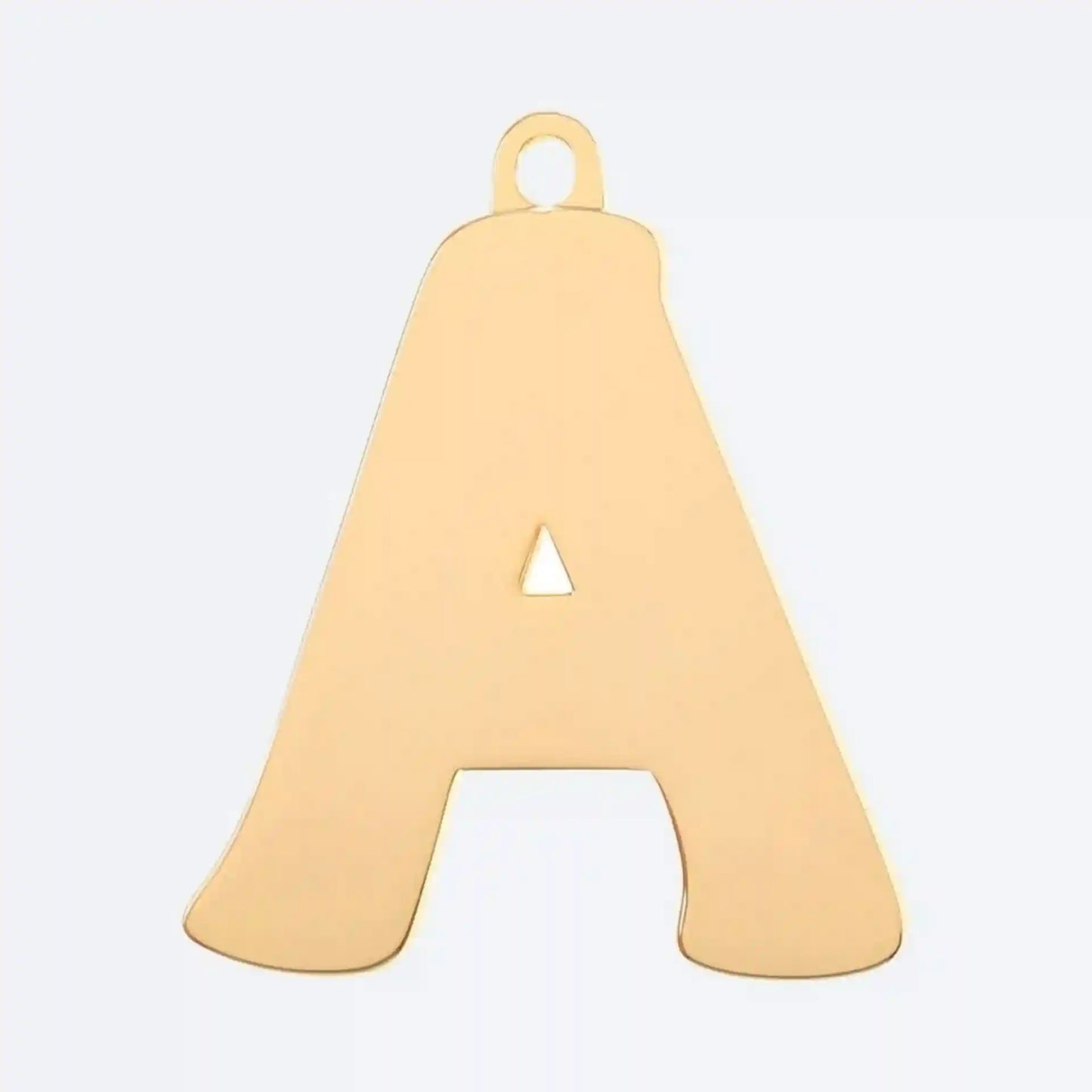 Initial Letter Jewelry Tag - A