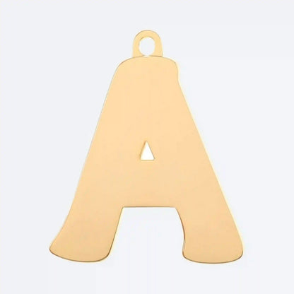 Initial Letter Jewelry Tag - A