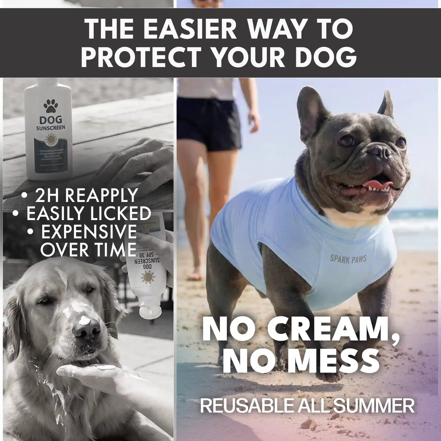 Sunblock Dog T-Shirt 2-pack