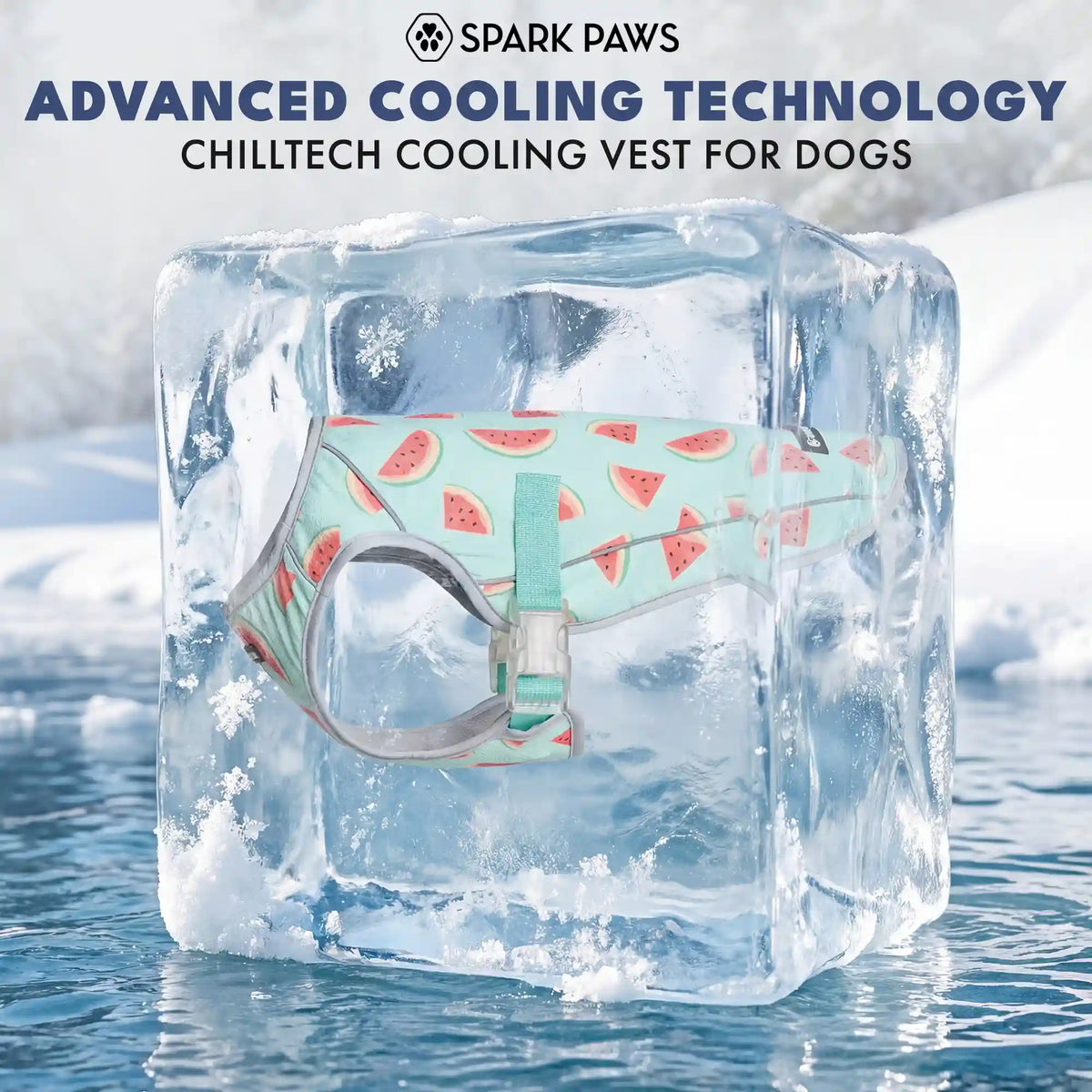 Dog Cooling Vest - Watermelon