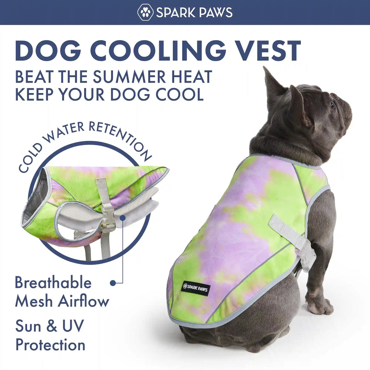 Dog Cooling Vest - Neon Purple