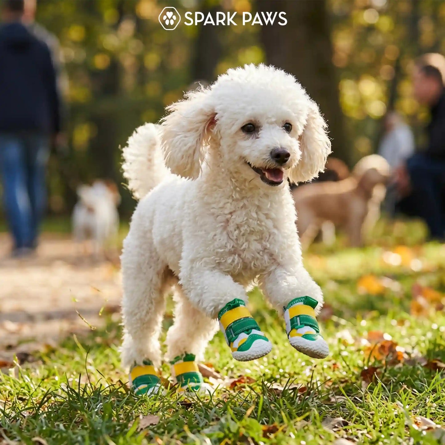 Hot Pavement Pawtector Dog Shoes - Green Yellow