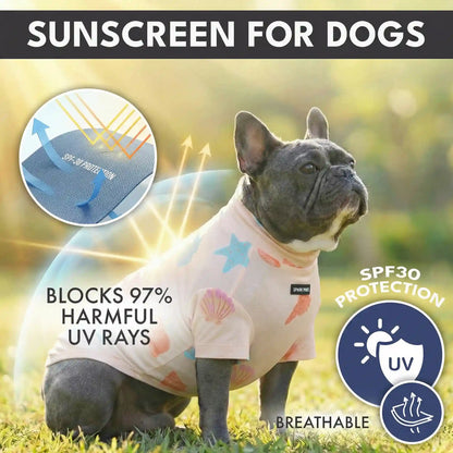 Sunblock Dog T-Shirt (3-pack) - Seashell, Berries, Pineapple