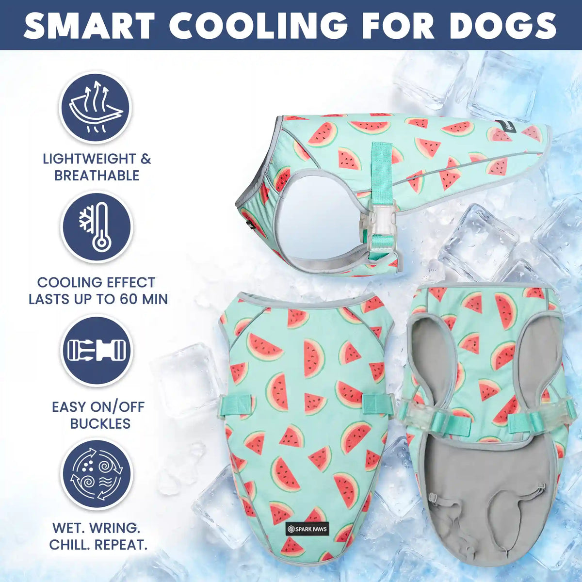 Dog Cooling Vest - Watermelon (2)