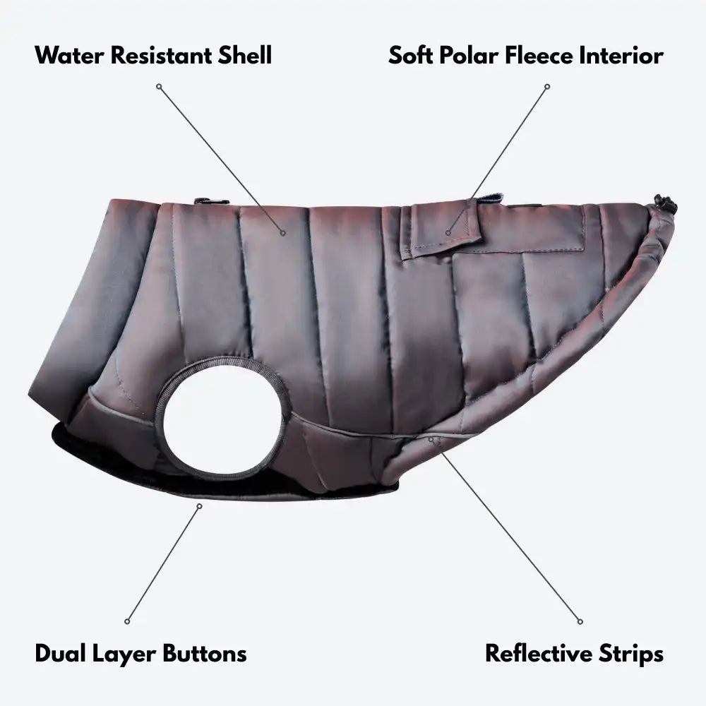WarmShield Water-Resistant Jacket - Gunmetal Grey