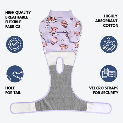 Dog Surgical Suit - When Pigs Fly