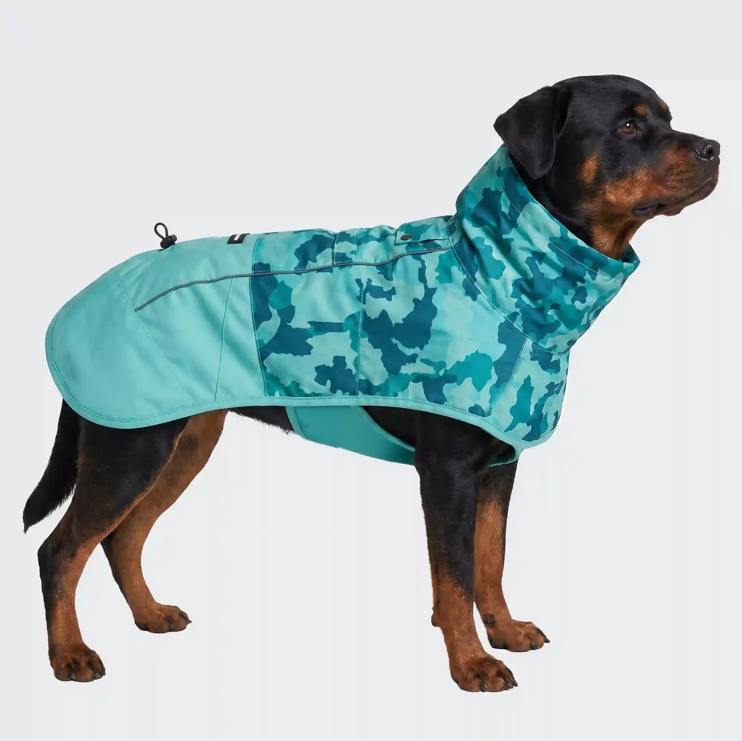 Breatheshield™ Dog Raincoat - Camo Teal
