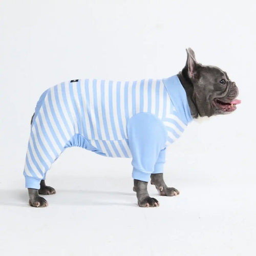 Dog Pajama - Blue Stripes