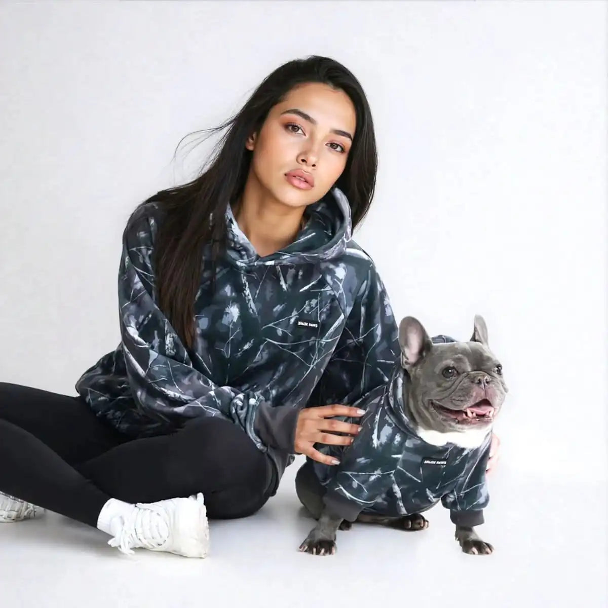 Concrete Wood Dog Hoodies