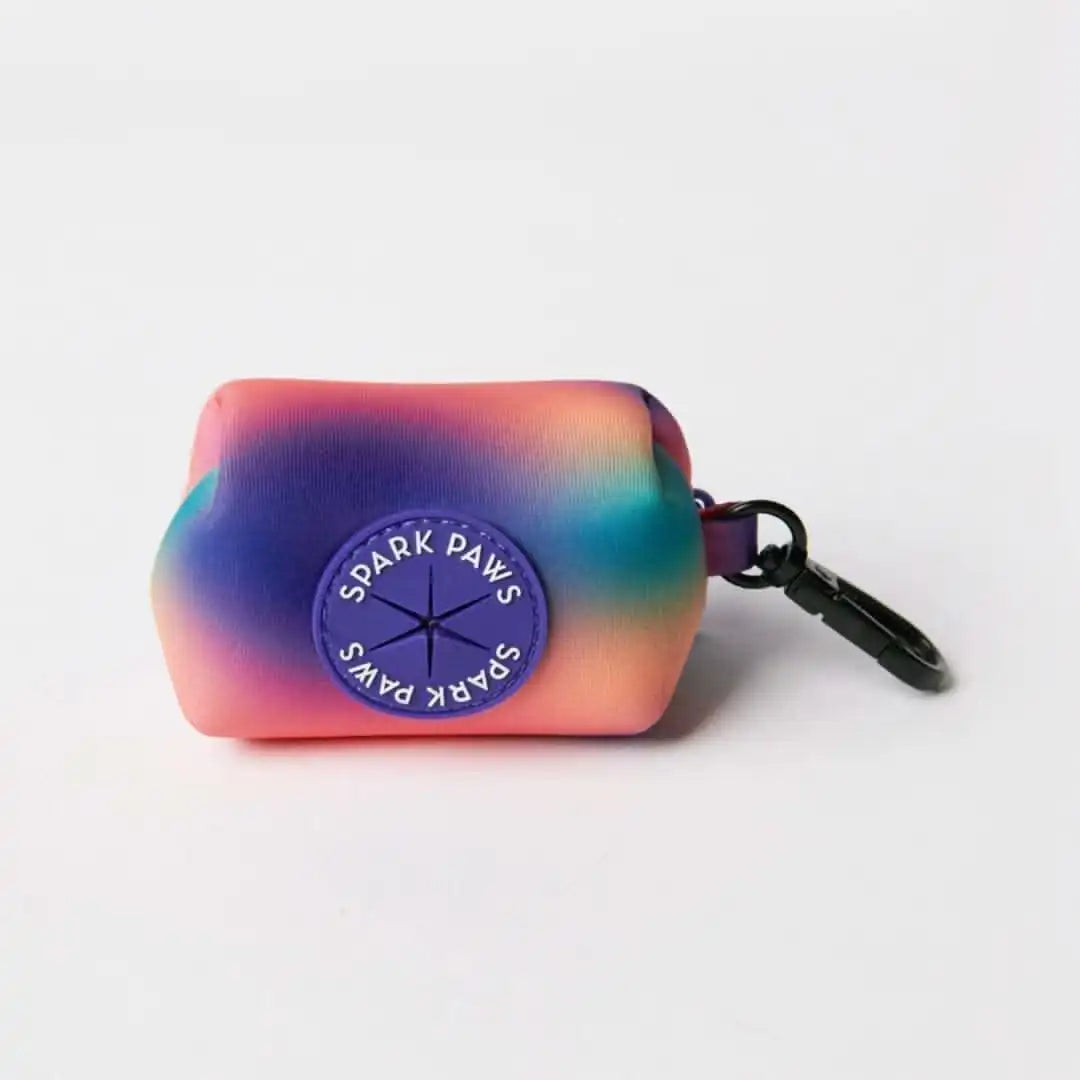 Leash and Poop Bag Holder Set - Kaleidoscope