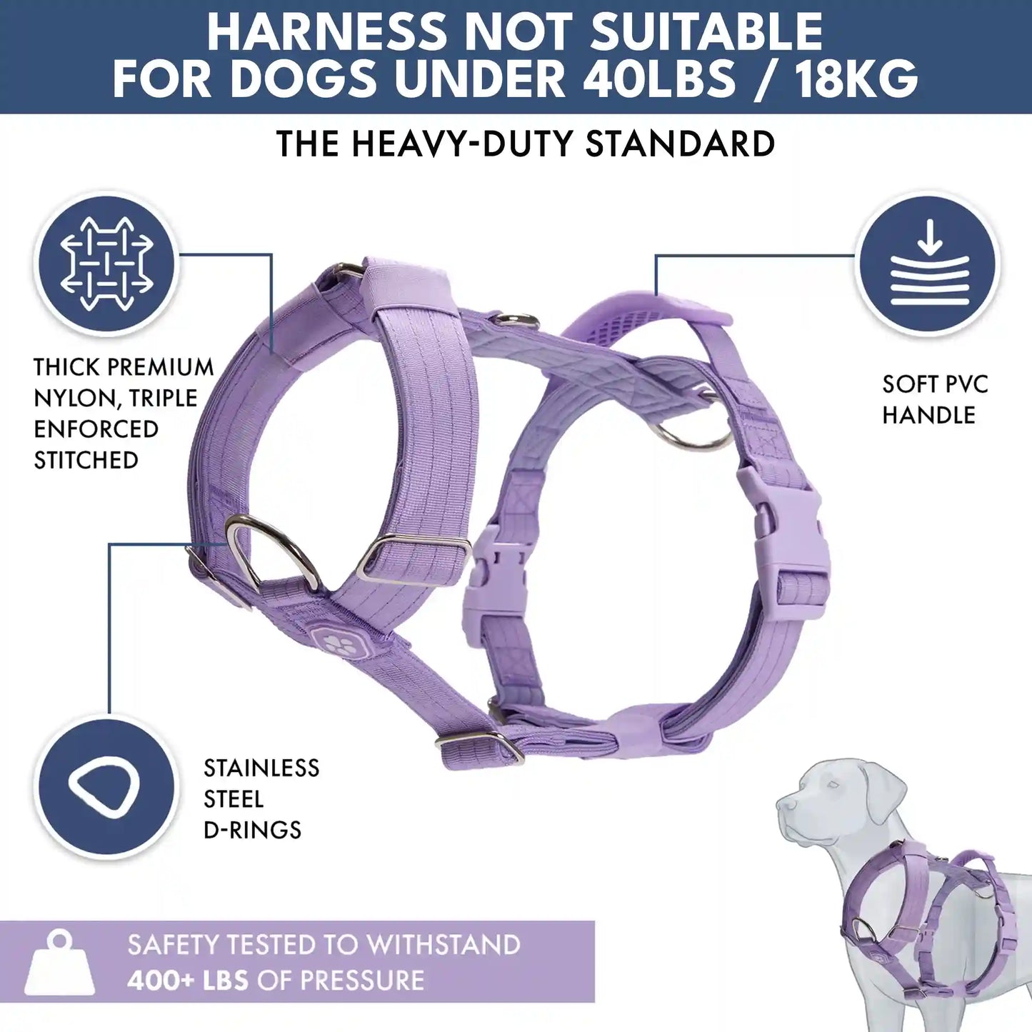 Comfort Control No-Pull Dog Harness and Multipurpose Leash Sets