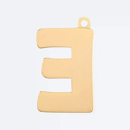 Initial Letter Jewelry Tag - E
