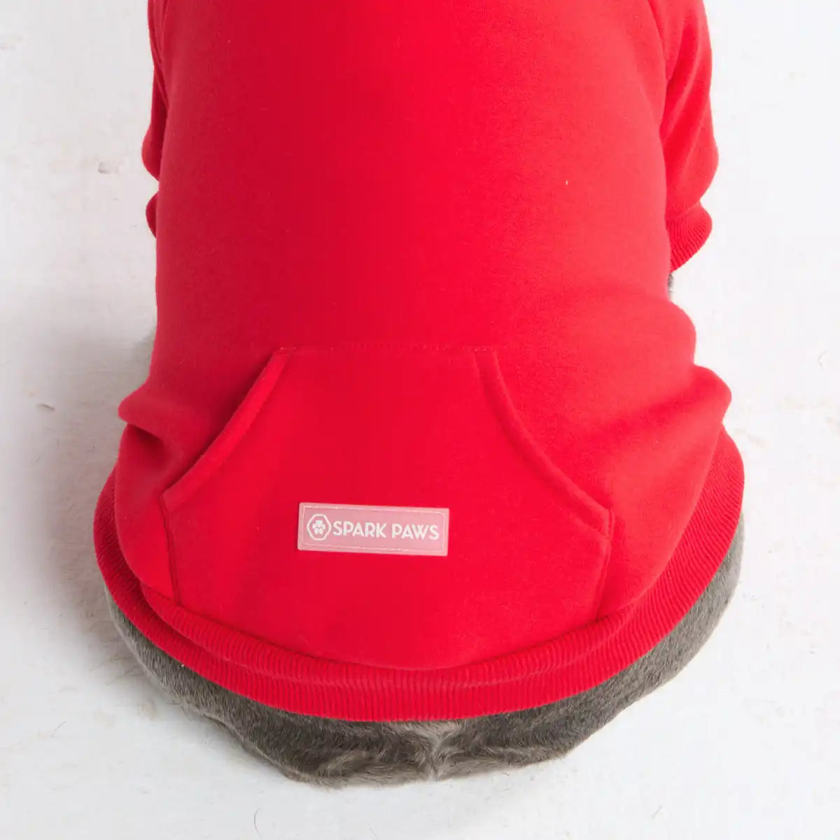 Essential Dog Hoodie - Crimson Red