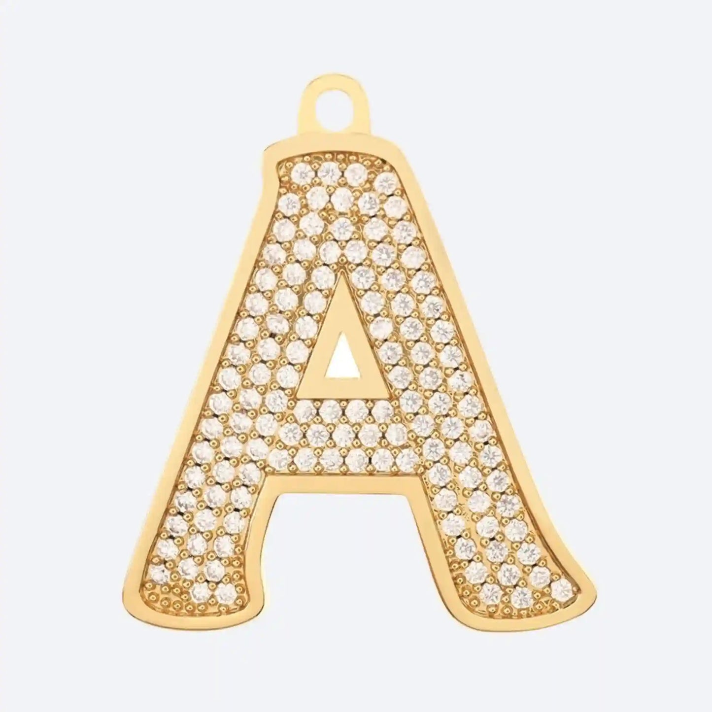 Initial Letter Jewelry Tag - A