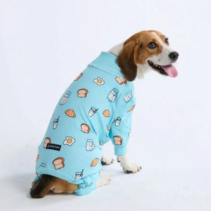 Human Pajama Pants - Breakfast Blue