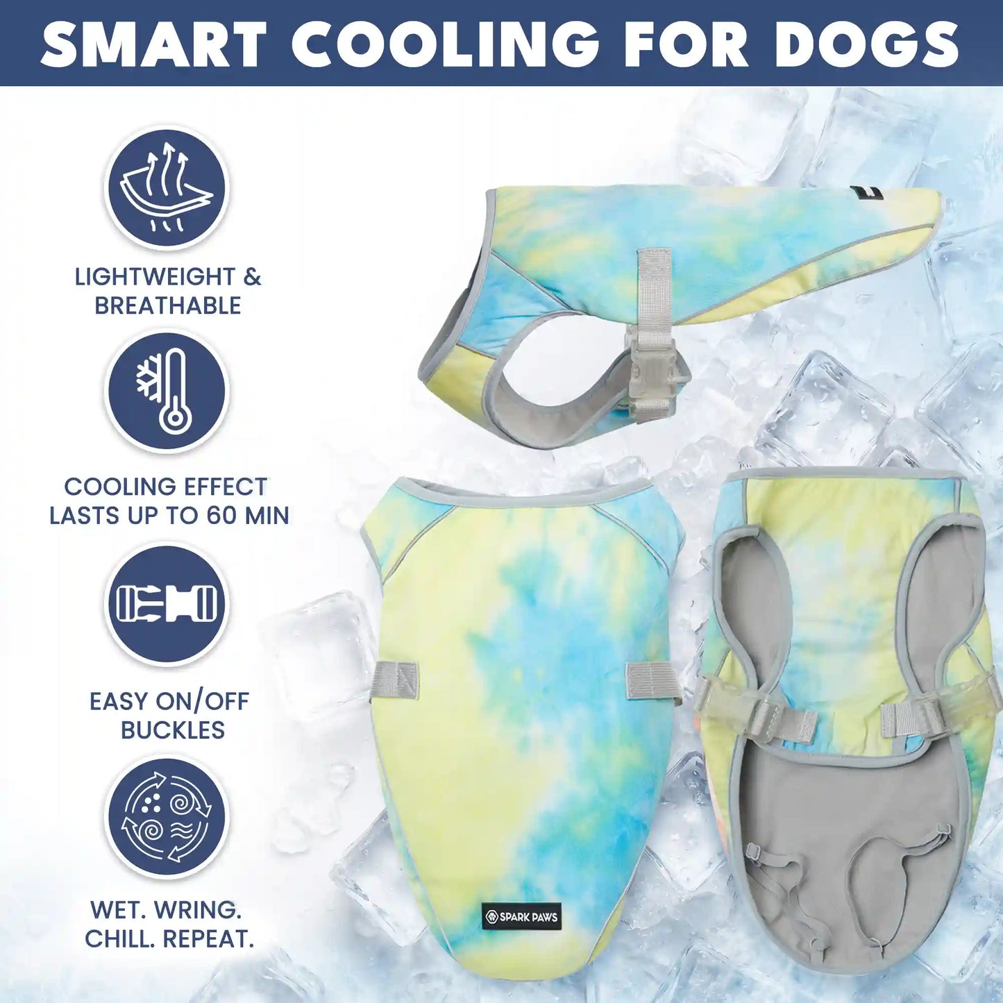 Dog Cooling Vest - Tropical Storm