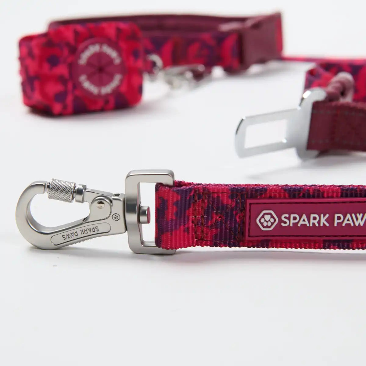 Multipurpose Seatbelt Handsfree Leash & Poop Bag Holder Set