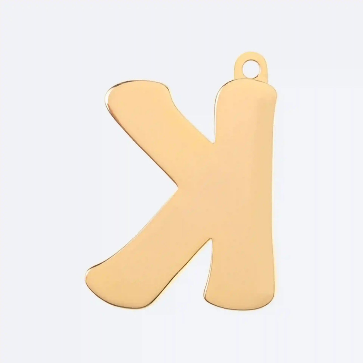 Initial Letter Jewelry Tag - K