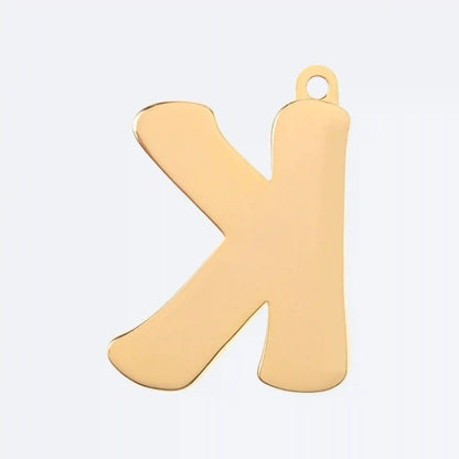 Initial Letter Jewelry Tag - K