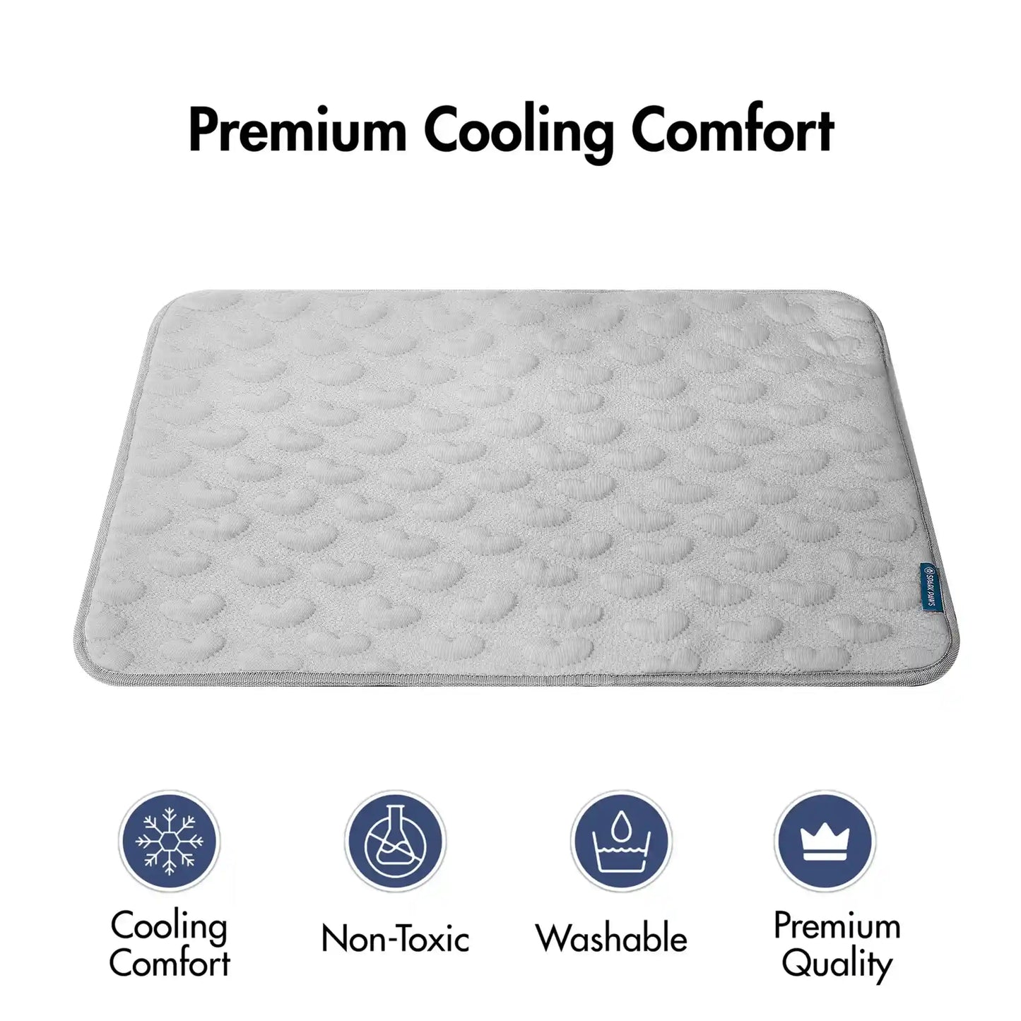 Frostcore™ Cooling Mat - Hearts Grey
