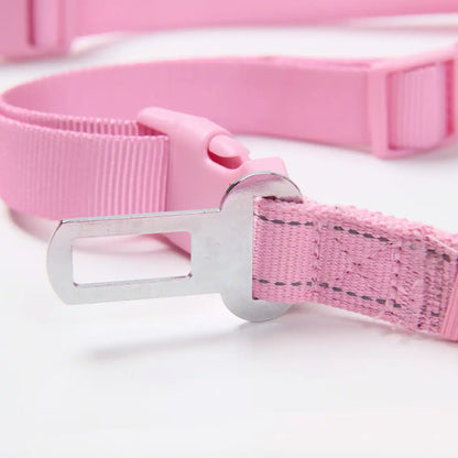 Multipurpose Seatbelt Handsfree Leash & Poop Bag Holder Set
