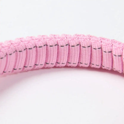 Multipurpose Seatbelt Handsfree Leash & Poop Bag Holder Set - Pink