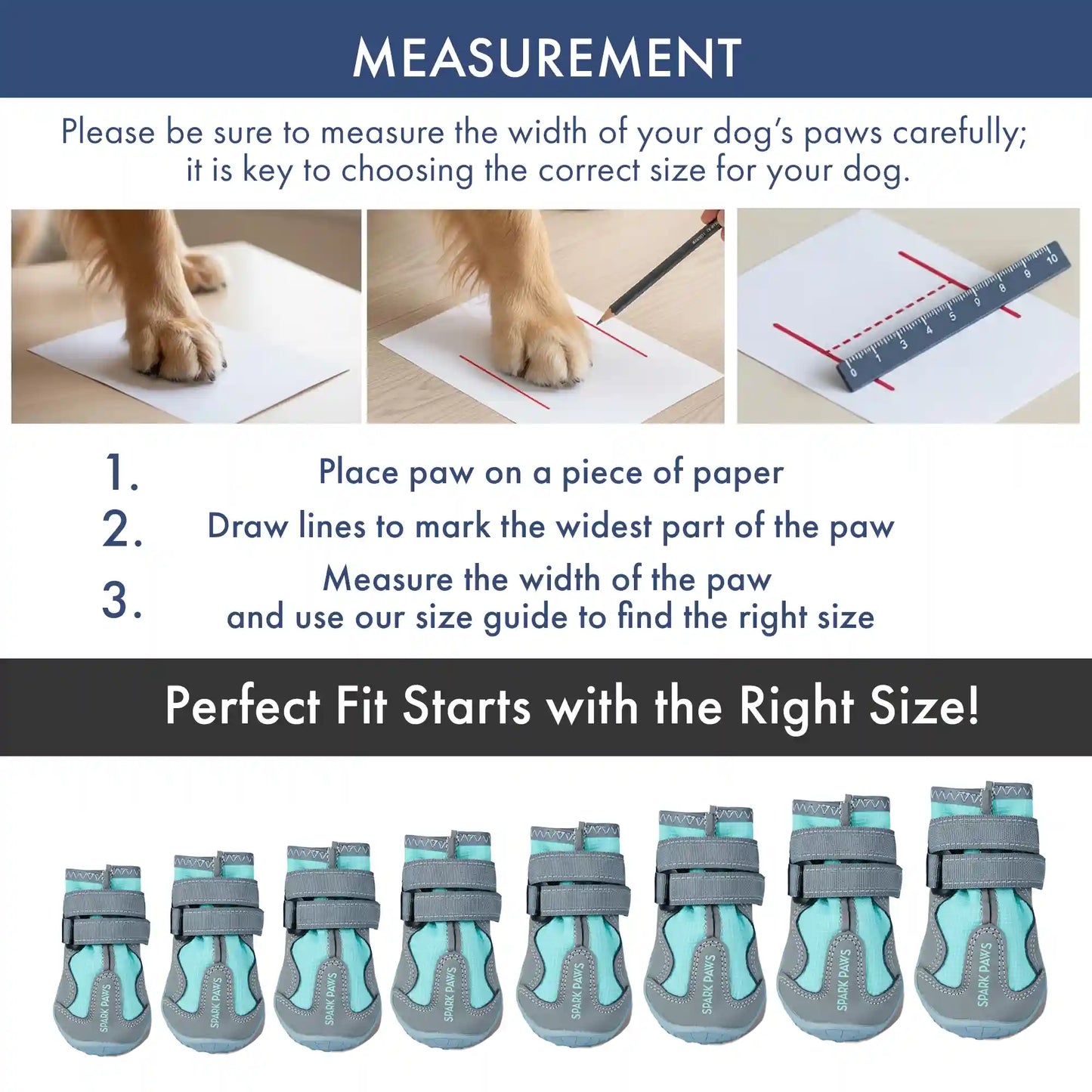 365 All-Season Dog Shoe 4PC Set - Teal