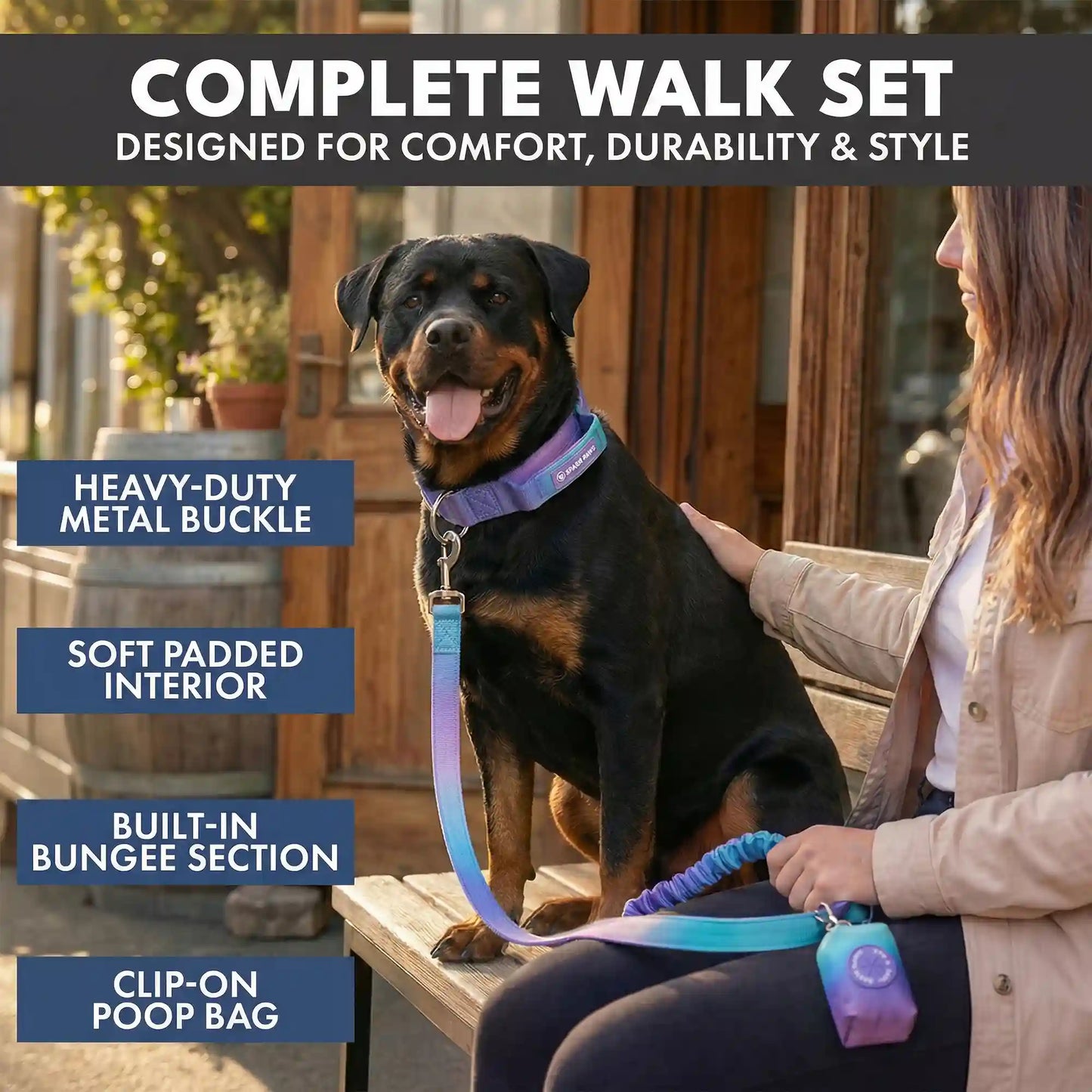 Comfort Control Collar and Multipurpose Leash Sets