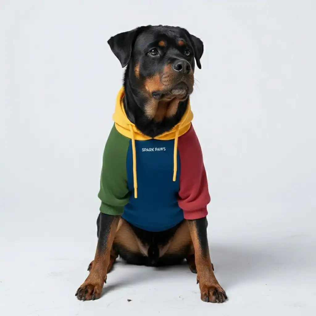 Color Block Dog Hoodies