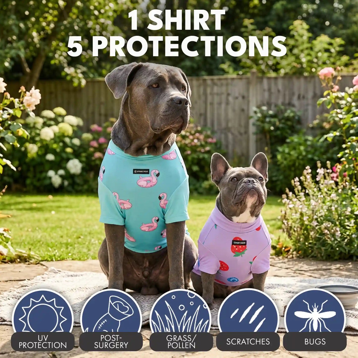 Sunblock Dog T-Shirt 2-pack