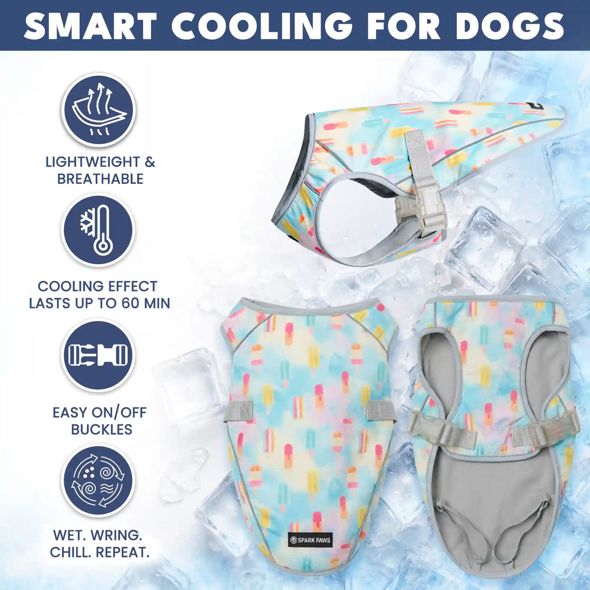 Dog Cooling Vest - Popsicles