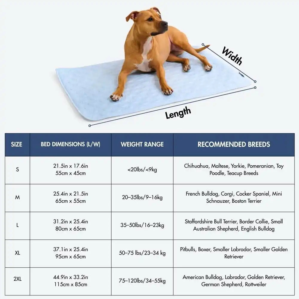 Frostcore™ Cooling Mat - Hearts Blue (2)