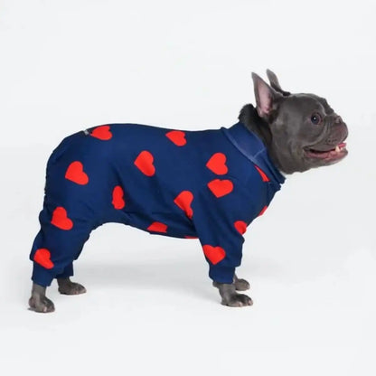 Dog Pajama - Hearts
