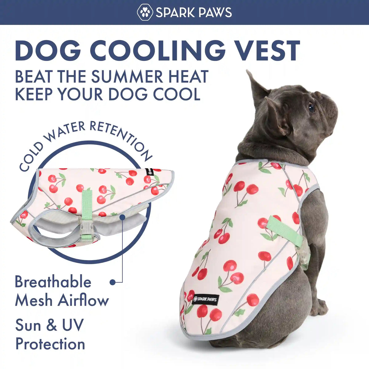 Dog Cooling Vest - Cherries