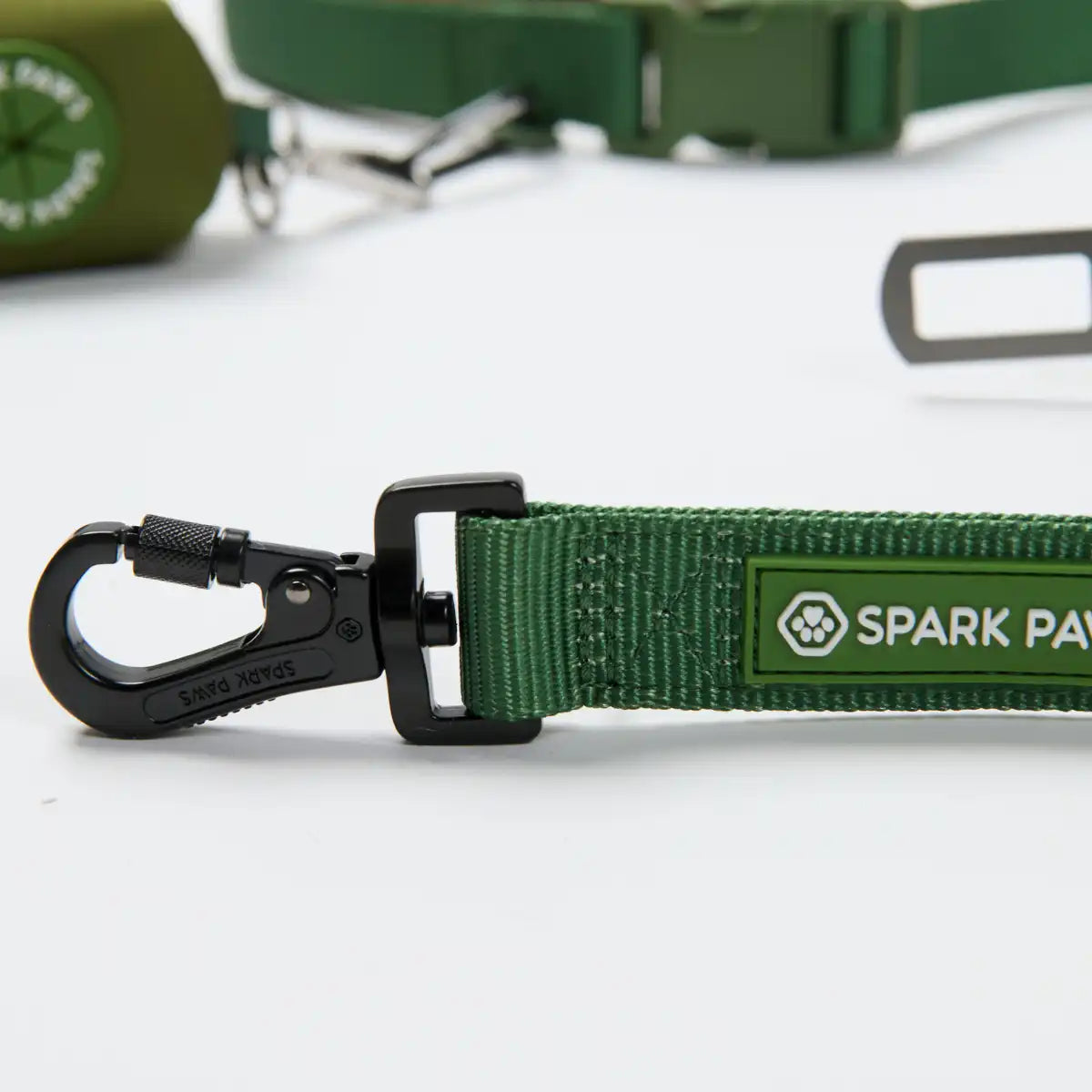 Multipurpose Seatbelt Handsfree Leash & Poop Bag Holder Set