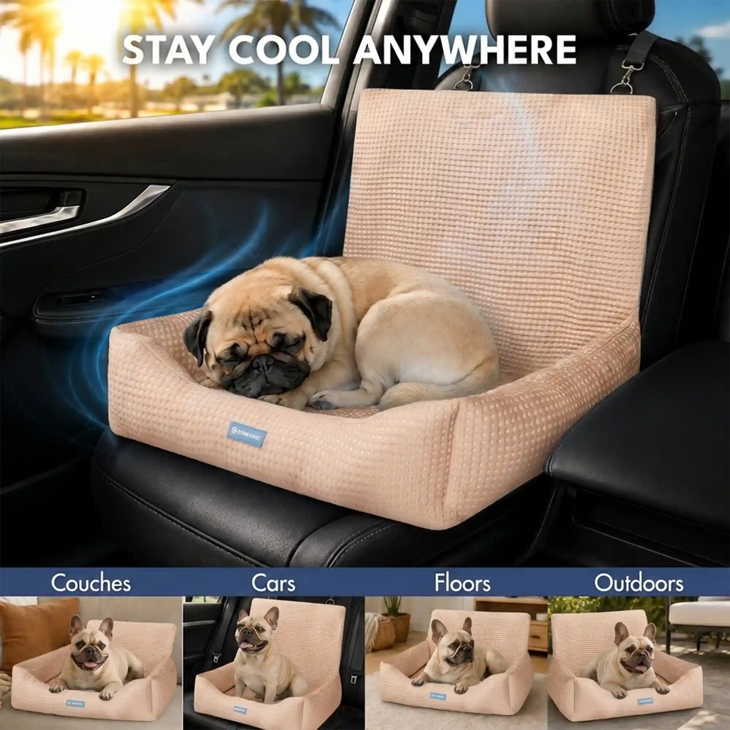 Frostcore™ Dog Cooling Car Seat Beds
