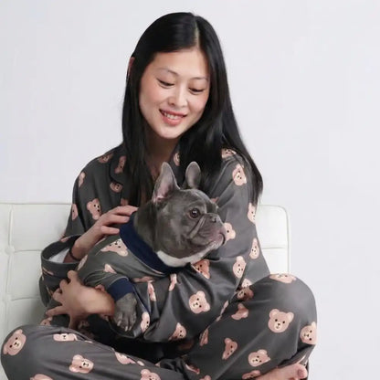 Dog Pajama - Bear Black