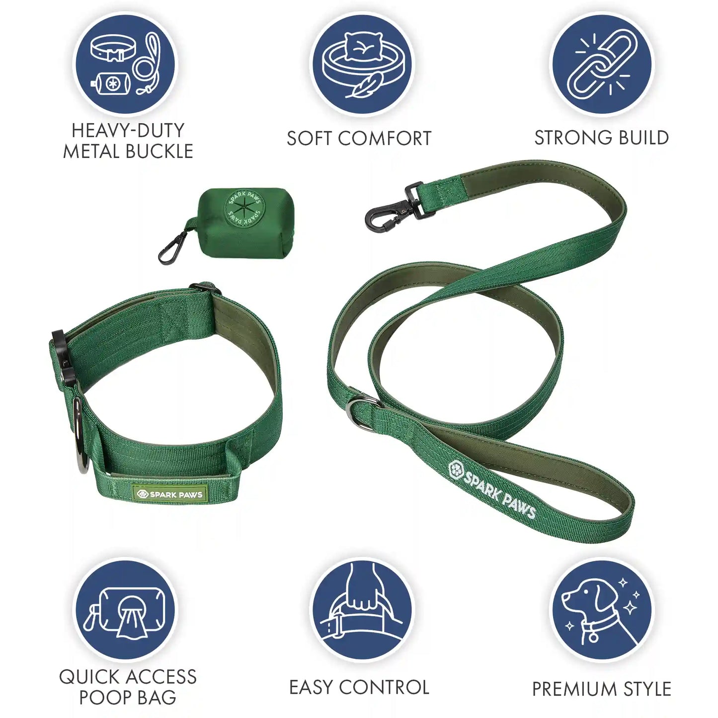 Comfort Control Collar Set - Army Green