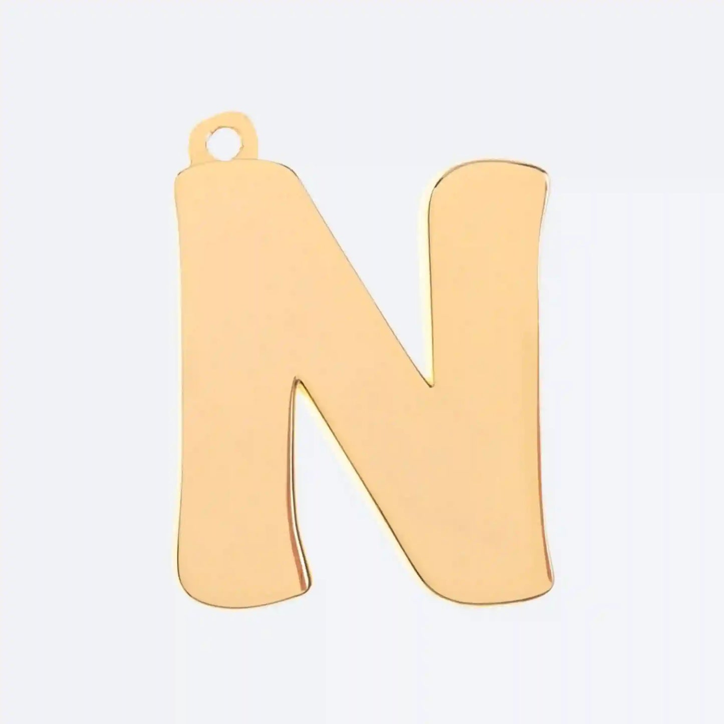 Initial Letter Jewelry Tag - N