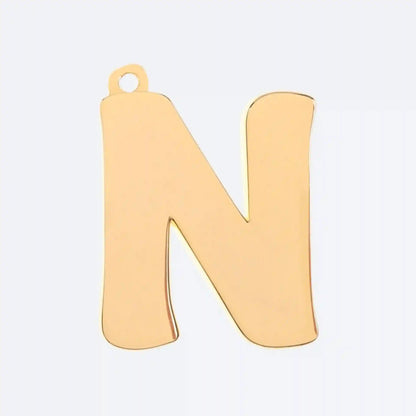 Initial Letter Jewelry Tag - N