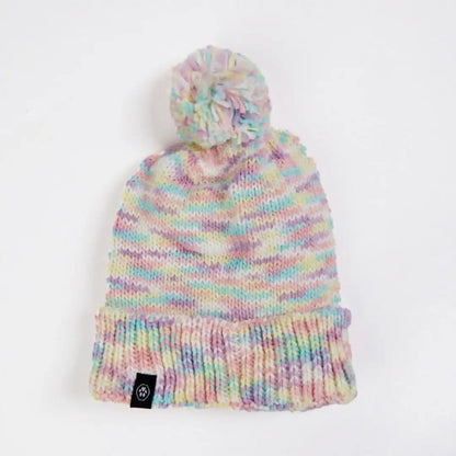 Knit Matching Human Pom Hats
