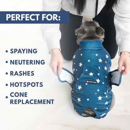 Dog Surgical Suit - Stars