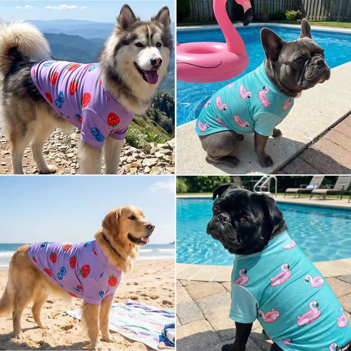 Sunblock Dog T-Shirt 2-pack