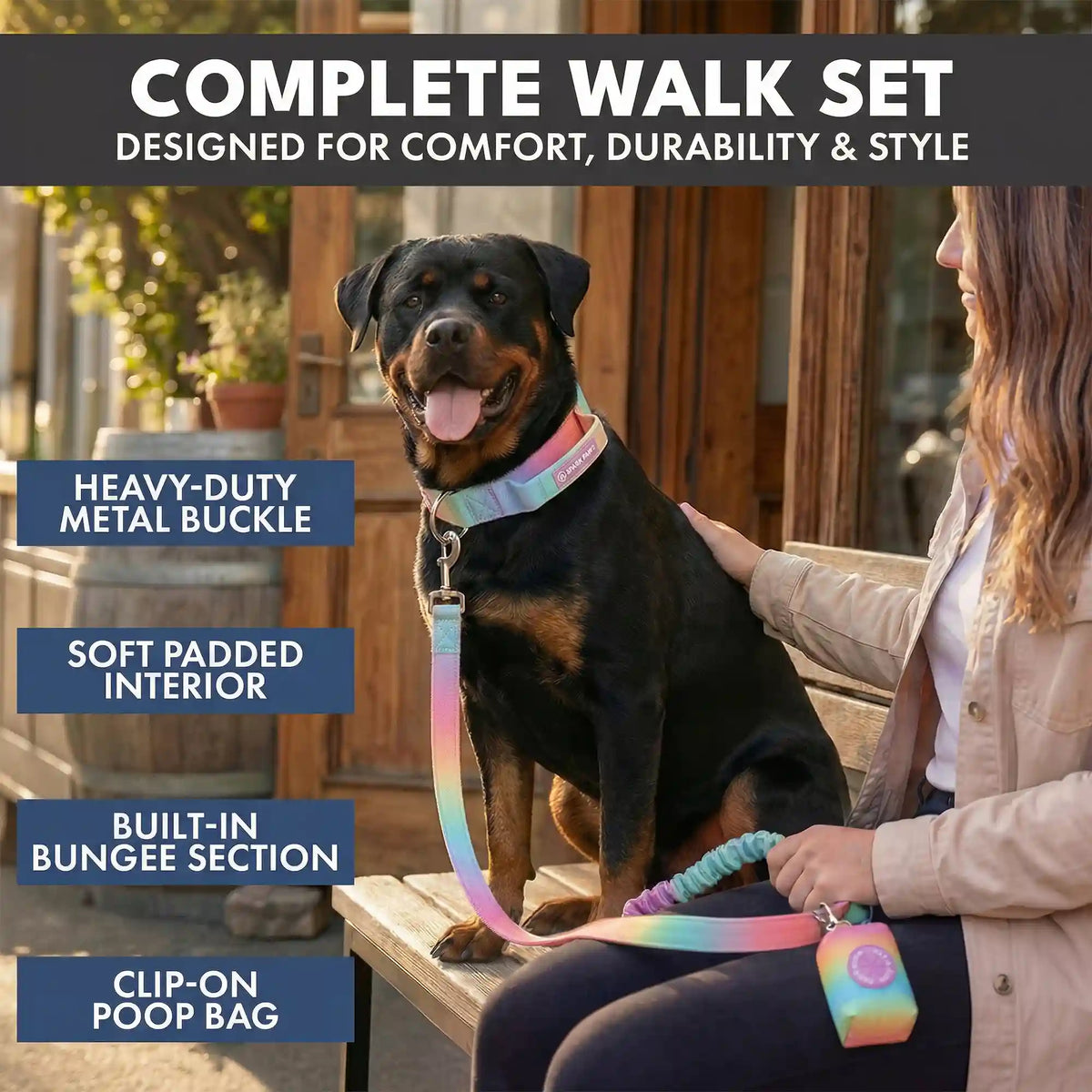 Comfort Control Collar and Multipurpose Leash Sets