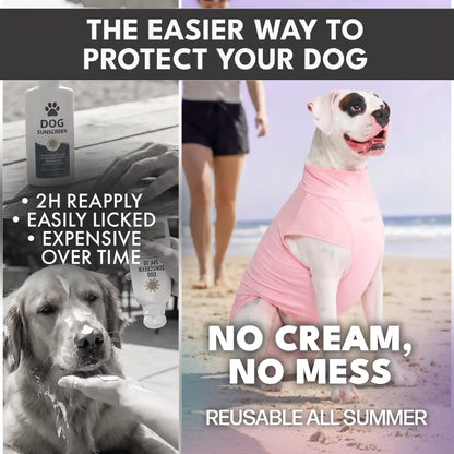 Sunblock Dog T-Shirt (2-pack) - Pink Purple